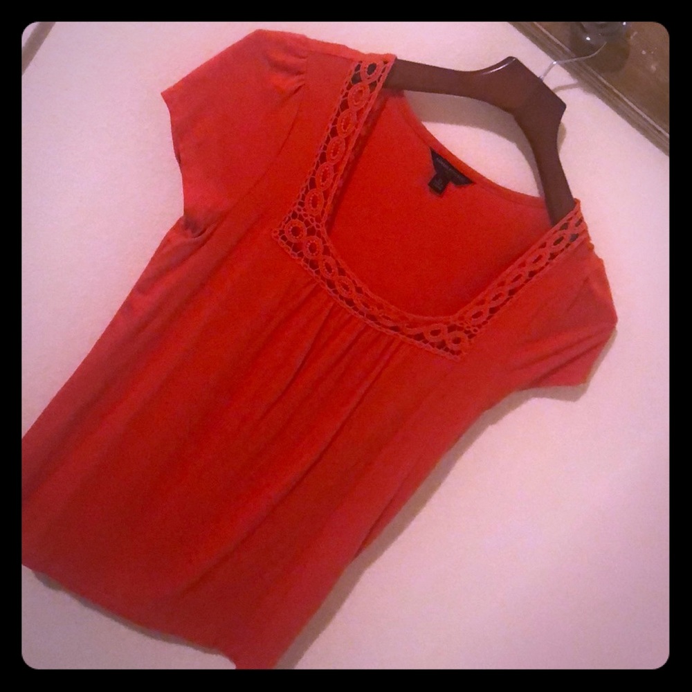 Banana Republic Red-Orange Top